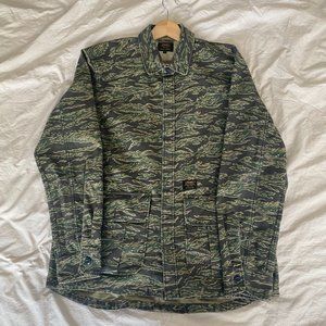 Carhartt WIP Men's Tiger Camo Anson Overshirt Jacket, Large